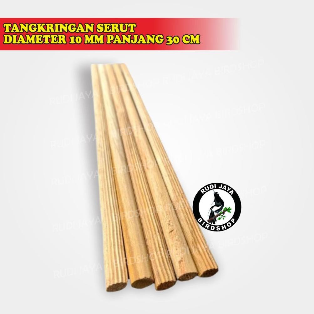 fsd-34 Mega Sale TANGKRINGAN SERUT KAYU JATI DIAMETER 10 MM 1 PCS 1 BIJI UNTUK TANGKRINGAN SANGKAR B