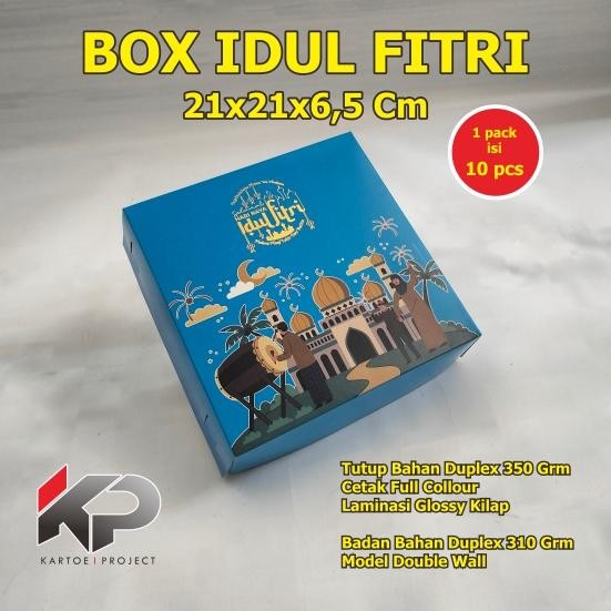 

21x21x6,5 cm BOX HAMPERS IDUL FITRI, KEMASAN IDUL FITRI, BOX HAMPER, HAMPERS IDUL FITRI