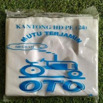 nl-8 uk-12 Kantong Plastik Kresek Oto Putih Susu HDPE 24 Berkualitas Terlaris
