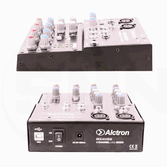Murah Audio Mixer Usb - 4 Channel Mx4 Usb Alctron