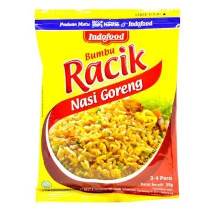 

Indofood Bumbu Racik Nasi Goreng [20gram /10 pcs /1 renceng ] nUg