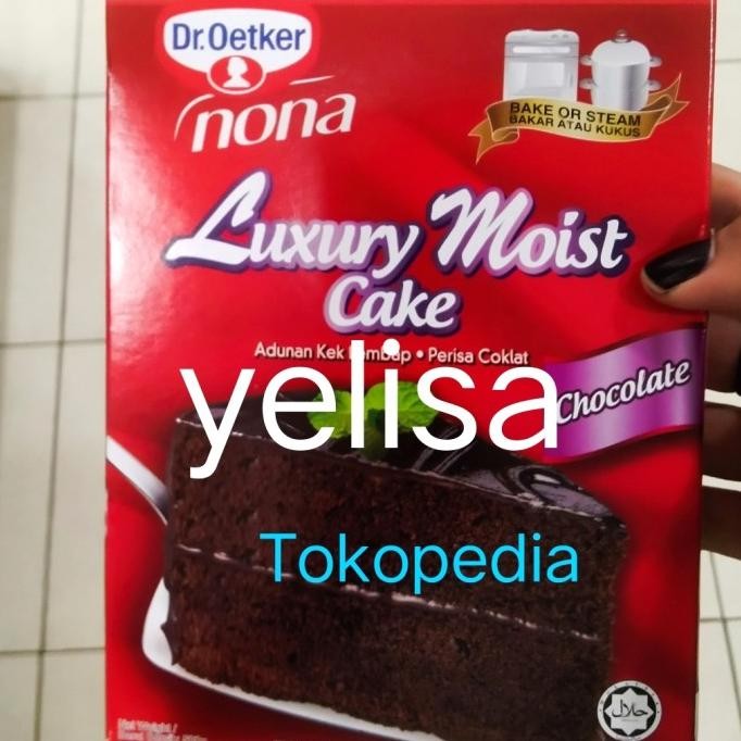 

Bisa Grab! Dr Oetker Nona Luxury Moist Cake Chocolate Tepung Siap Pakai 520Gr