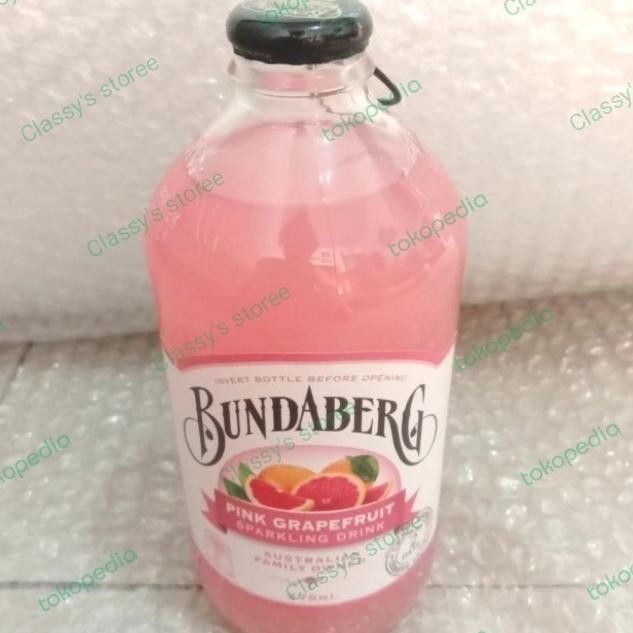 

New Product Bundaberg Pink Grapefruit 375Ml X 12 Botol/Soft Drink Jaya Meka