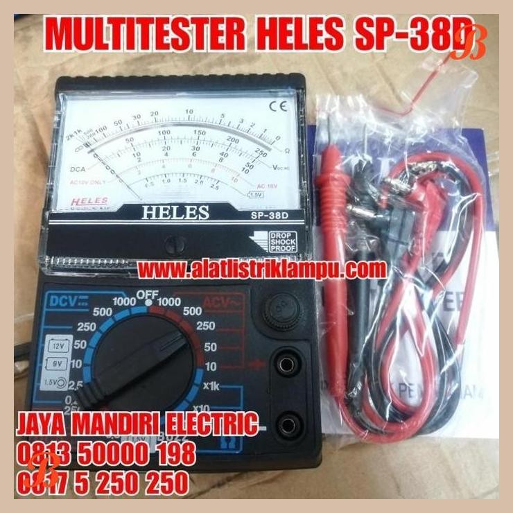 [JME] MULTITESTER ANALOG HELES SP-38D MULTI TESTER WITH BUZZER ORIGINAL