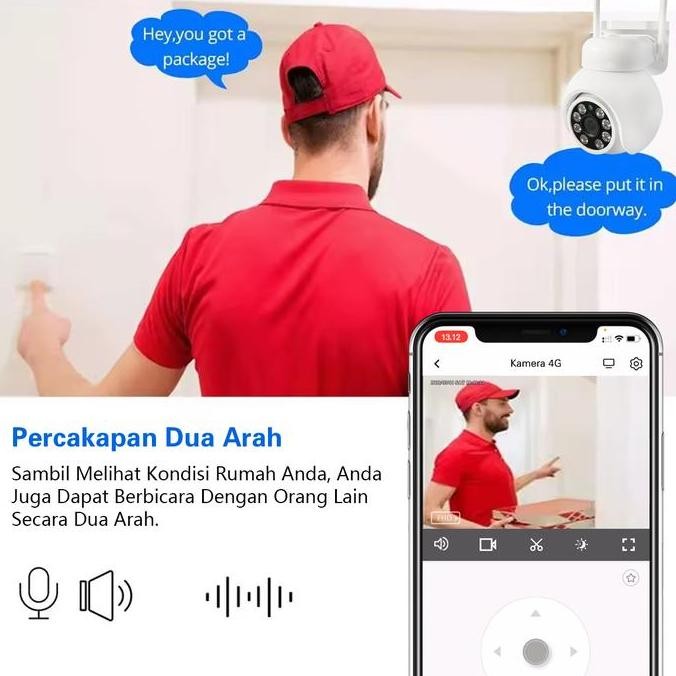 Promo Seesvis Smart Ip Kamera 4G Sim Card Cctv Outdoor Waterproof 2Mp Full Hd Kartu Sim 4G Kamera Zo