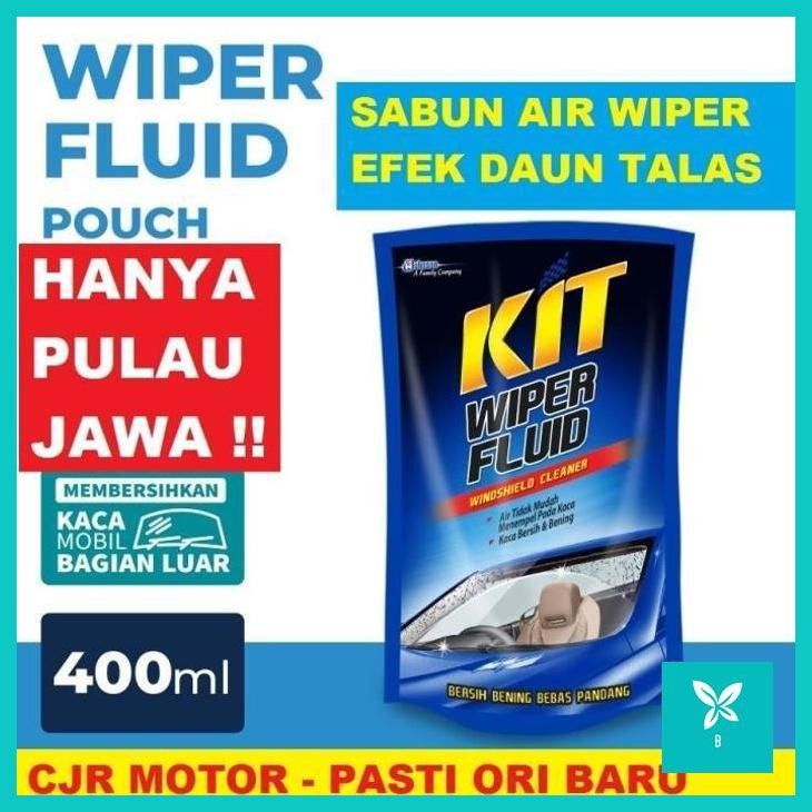 | CM | Kit Wiper Fluid Pouch 400 ml air wiper efek daun talas kaca mobil