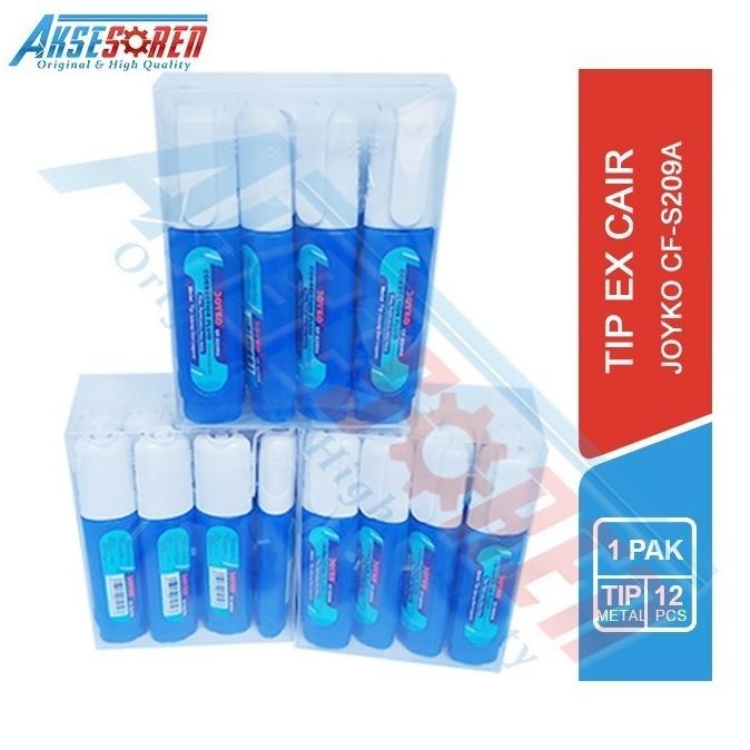 

ASLI TIPE EX FLUID JOYKO [CF-S209A/12 PCS] / TIP X CAIR / TIPE-X 1 PACK