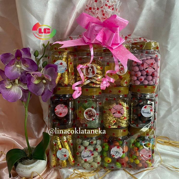 

paket susun 12 toples coklat lagie