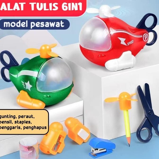 

dinosaur stationery 5in1 serutan dinosour termurah