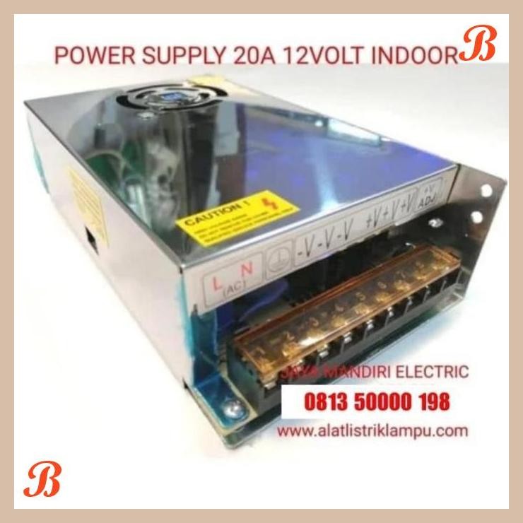 [JME] POWER SUPPLY 20A 12V INDOOR POWERSUPPLY TRAVO 20AMPERE 20 AMPERE