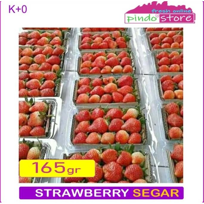 

STRAWBERRY MERAH SEGAR / BUAH STROBERI FRESH 250 GRAM nUg