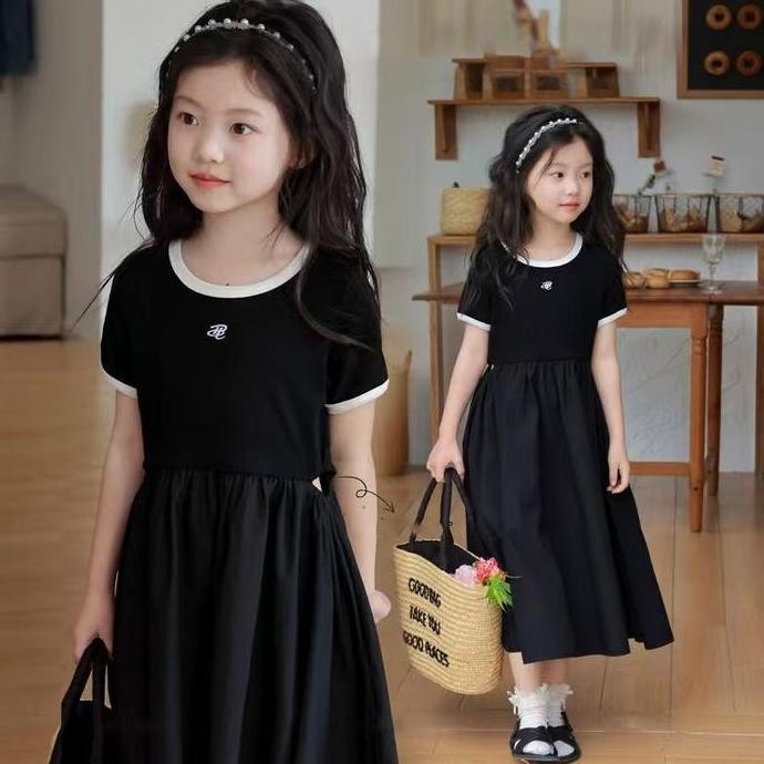 Geraigo- Korea Style Dress Pricess Anak Perempuan Dress Panjang Anak Perempuan Gaun Anak Penyambunga