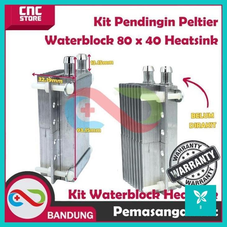 | CNS | KIT PENDINGIN PELTIER WATER BLOCK 80X40 LENGKAP DENGAN HEATSINK
