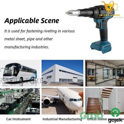Sale Riveter Riveting Tool Mesin Paku Rivet Baterai Otomatis Rivetgun