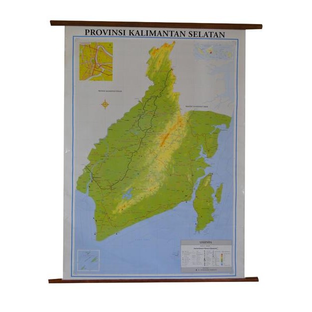 

Peta Provinsi Kalimantan Selatan (Bingkai) murah