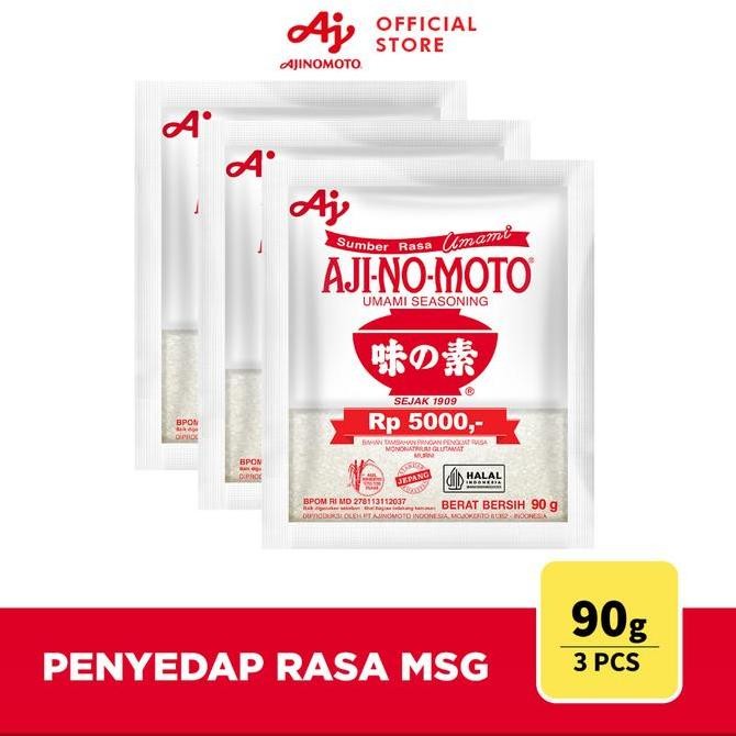 

AJI-NO-MOTO Penyedap Rasa MSG Ajinomoto 90g (3 pcs) nUg