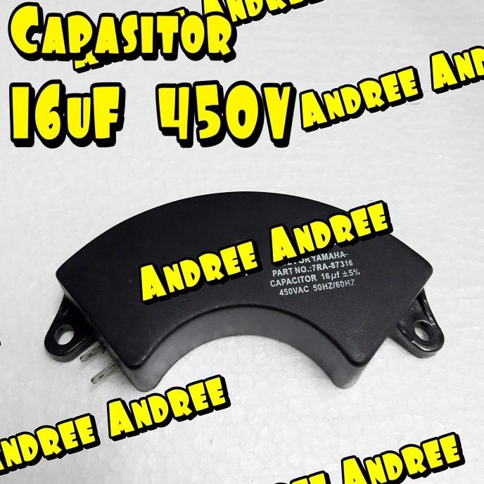 Capasitor - Kapasitor Oval 16Uf 450V 16 Uf 450 V New Stok