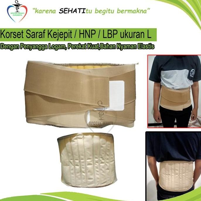 Korset Lumbal Tulang Belakang HNP Terapi Saraf Terjepit Tulang Ekor