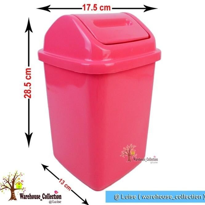 Tempat Sampah 5 Lt Warna Exsoft Pastel/ Mini Dustbin Tutup Swing