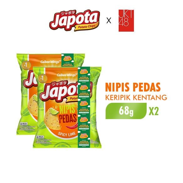 

Japota Keripik Kentang Nipis Pedas 68 gr x 2 Pcs nUg