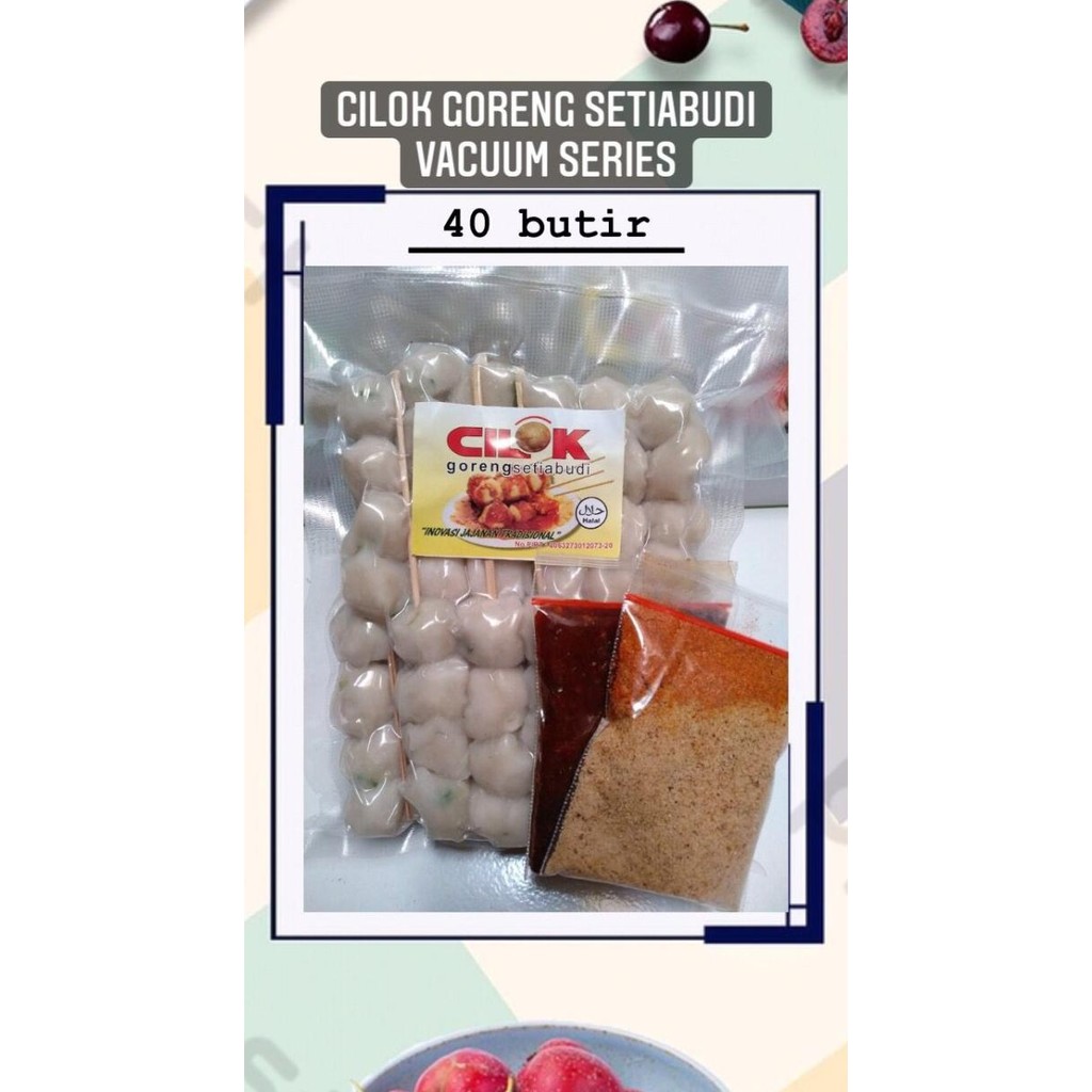 

Cilok Goreng Setiabudi Vacuum 40 butir nUg