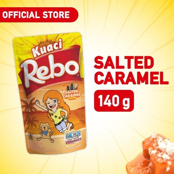 

Rebo Kuaci Rasa Caramel 140 Gram - Cemilan Biji Bunga Matahari nUg