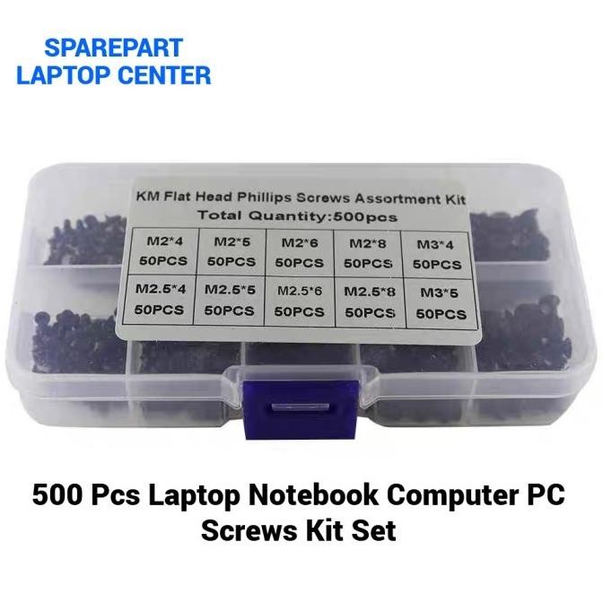 Sparepartlaptop Baut Laptop Sekrup Mur Notebook Pc Laptop Asus Hp Dell Sony Acer 500Pc Baut Notebook