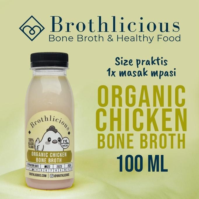 

Kaldu MPASI Ayam Organik Chicken Bone Broth 100ml by Brothlicious nUg
