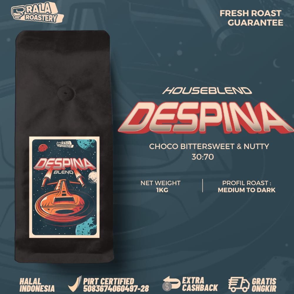 

House Blend Espresso Despina 1 | Blend Arabika Robusta 1KG