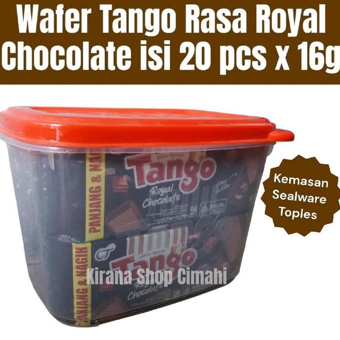 

Tango Wafer Royal Chocolate 16 gr isi 20 pcs free sealware nUg
