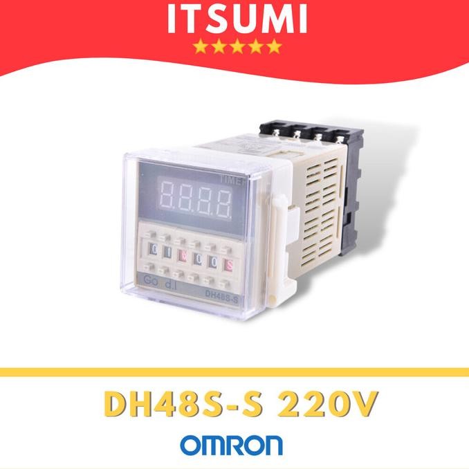 Digital Twin Timer Delay Omron Dh48S-S Dh48S Dh48 S 220Vac New Stok