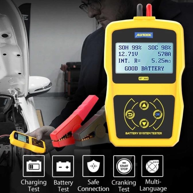 Promo Alat Test Aki Accu Digital Tester Baterai Voltmeter Analyzer