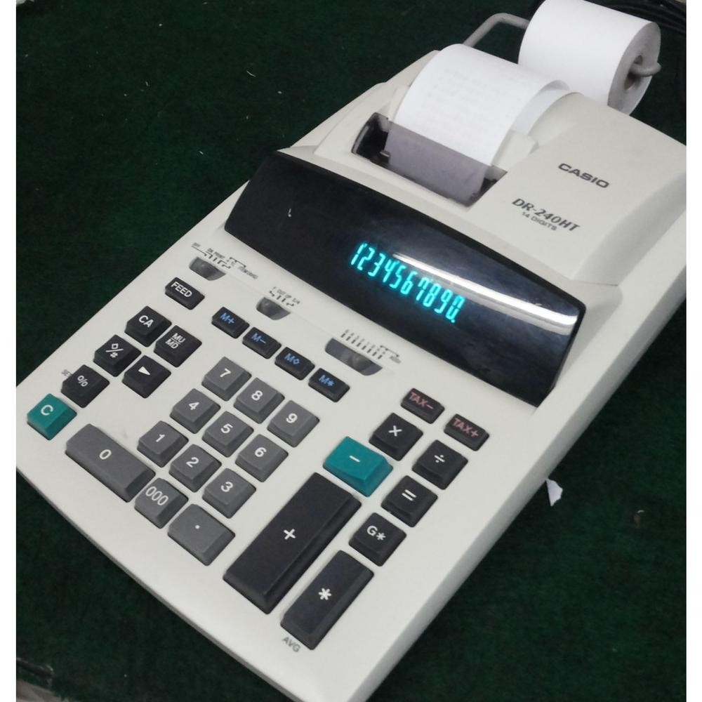 

gd-12 By05 KALKULATOR PRINT CASIO DR 240HT NEW - Heavy Duty Printing Calculator14 Digit Premium Product Berkualitas Berkualitas