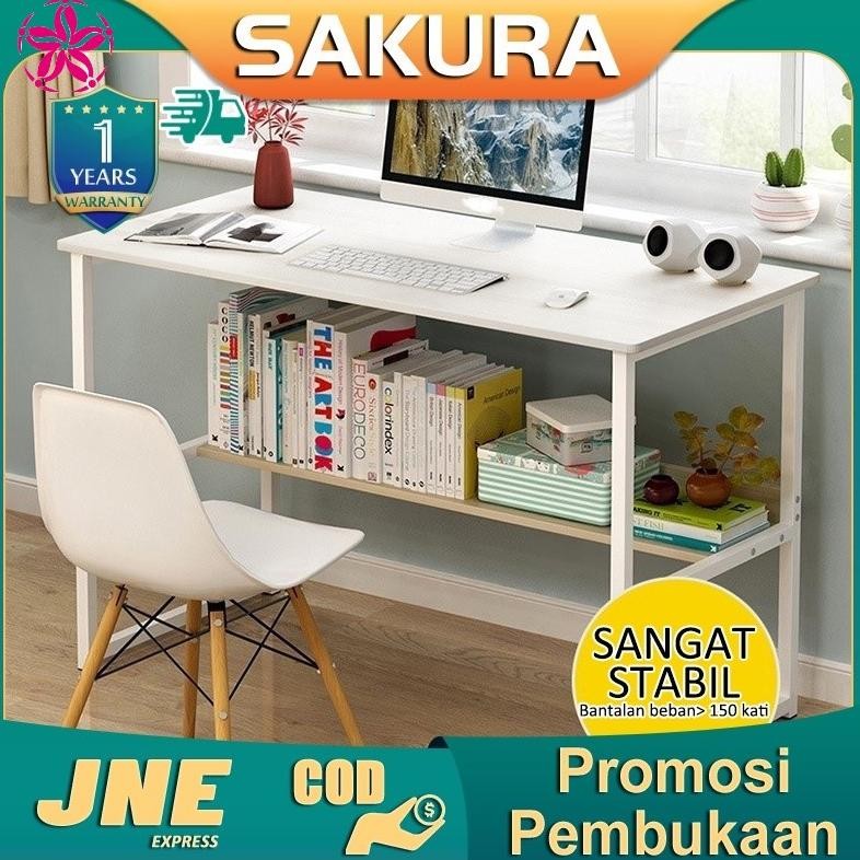 

SAKURA MEJA KERJA KOMPUTER MEJA BELAJAR MEJA KANTOR MEJA RIAS PERSEGI PANJANG MEJA KAMAR TIDUR SEDERHANA DENGAN PARTISI(A150 120CM45CM)