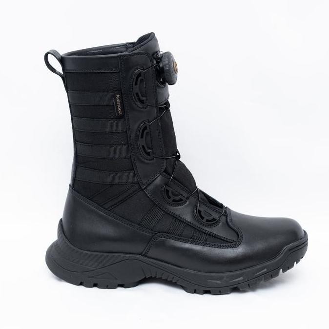 AVERROEZ FOOTWEAR SEPATU PDL NINJA TALI PUTAR KULIT SAPI ASLI TNI POLRI SECURITY