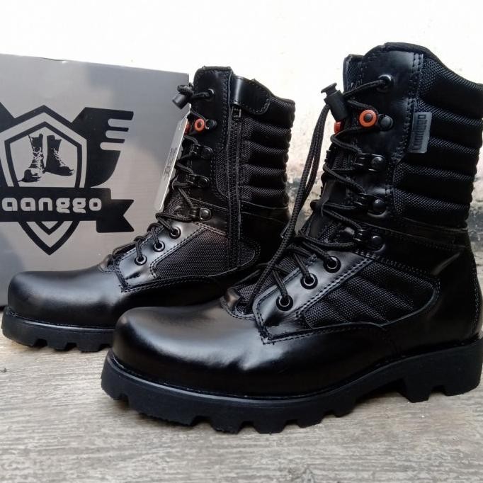 sepatu PDL Jatah TNI AU 2021 kulit asli Brand Caanggo