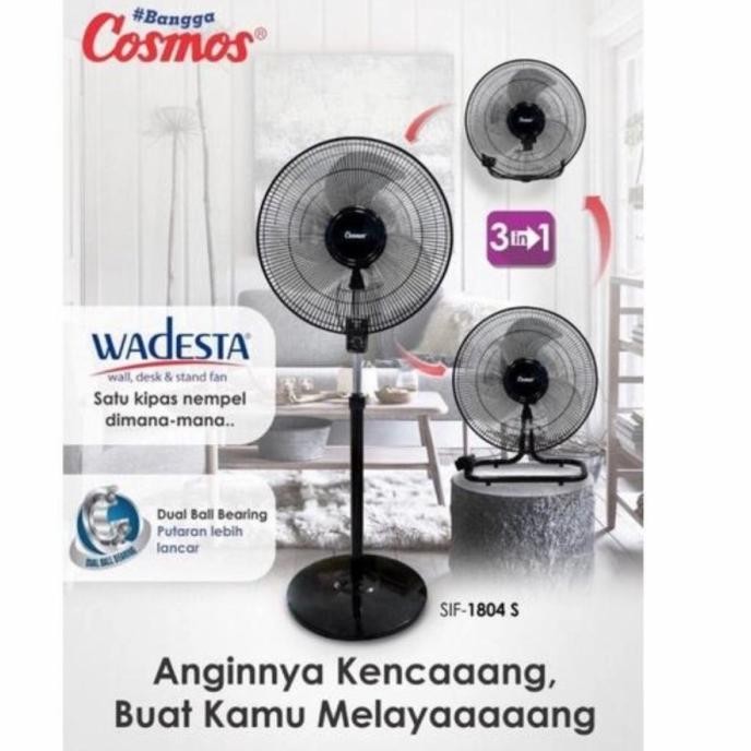 Murah Kipas Angin Tornado Besi 18 Inch 3 In 1 / Cosmos Sif-1804 S Wadesta