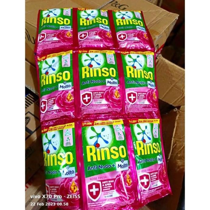 Grosir Rinso Molto Cair Dus Isi 144 Sachet X 38Ml/ Rinso Molto Cair Dus 38Ml