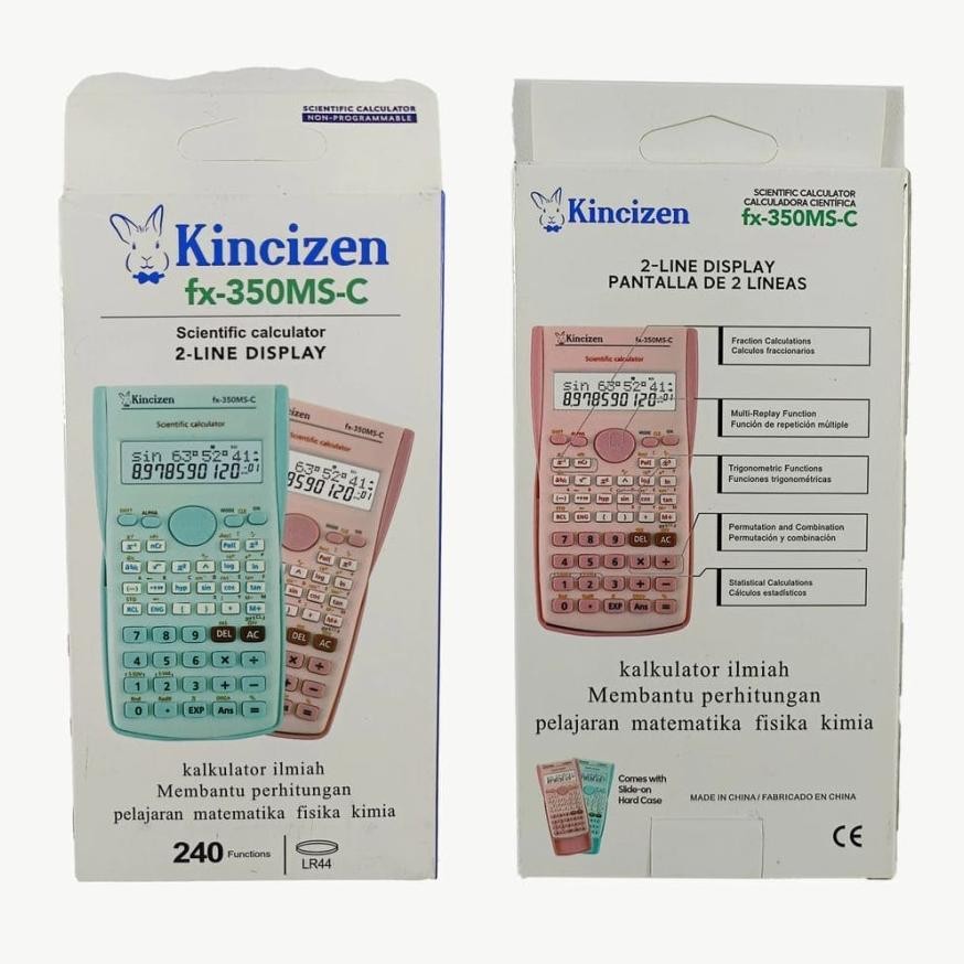 

COD uk-12 KINCIZEN FX-350MS-C ~ Kalkulator Sekolah Scientific Calculator FX350MS COLOR Kuliah Hemat Terlaris