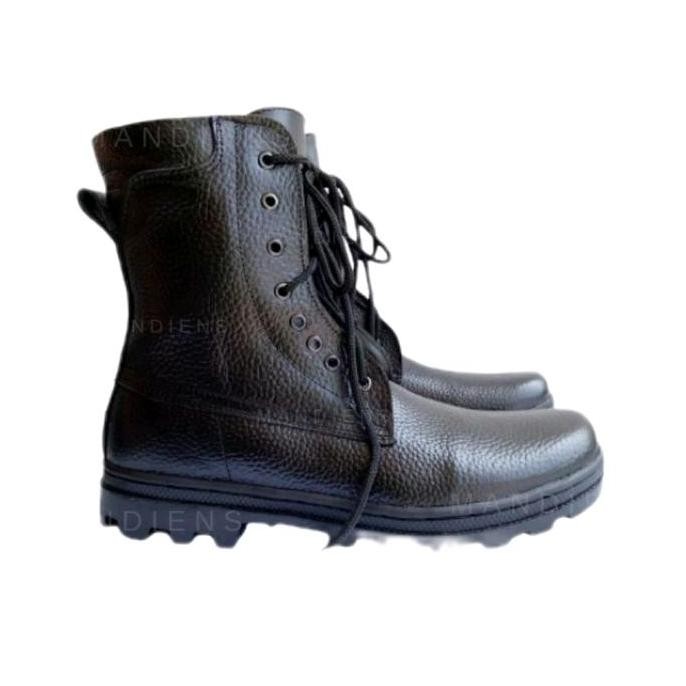 Mandiens  Sepatu PDL Kulit Asli Motif Jeruk  PDL Tni Polri Linmas - Sepatu Pdl Kulit Jeruk Jatah TNI