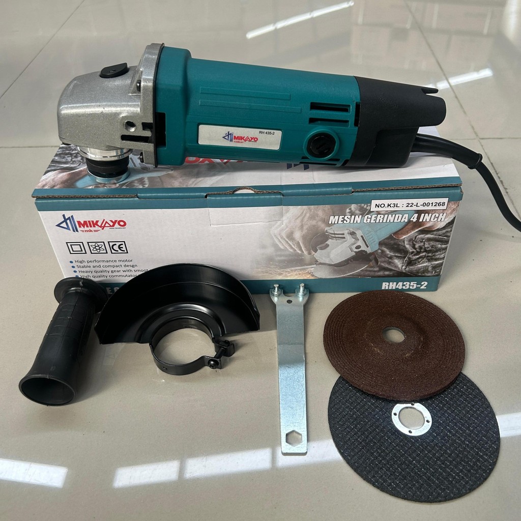 Paket 2 item Mesin Gerinda Listrik + Mesin Bor Listrik Bolak Balik 10mm MIKAYO