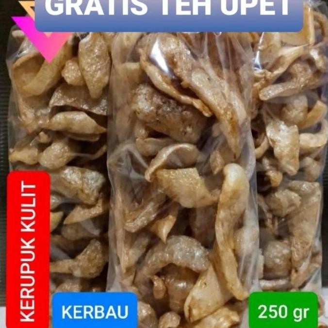 

Grosir Kerupuk Kulit Kerbau Khas Cirebon 250Gr Gratis Teh Upet