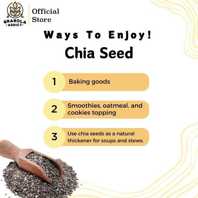 

Sale Granola Addict - Black Chia Seed Mexico Organic / Organik 500G
