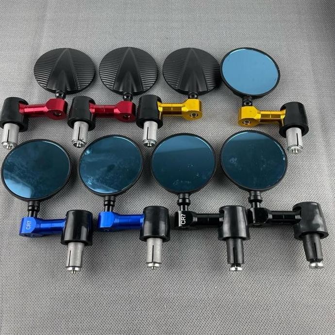 Produk Baru Spion Jalu Stang Bulat CNC Kaca Spion Bulat Bar End Spion Jalu Bulat CNC Model Gen Z Uni