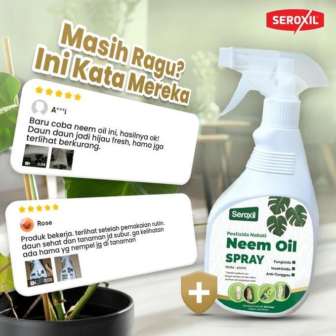 Grosir Neem Oil Konsentrat Pestisida Nabati - Minyak Mimba - Seroxil 1 Liter Obat Tanaman