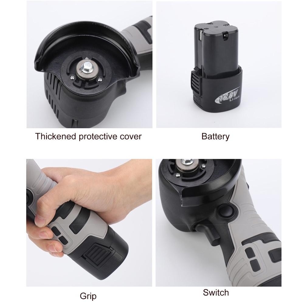 Brushless Angle Grinder Mesin Gerinda Tangan Gerinda Cordless Elektrik Gerinda Baterai Portable Alat