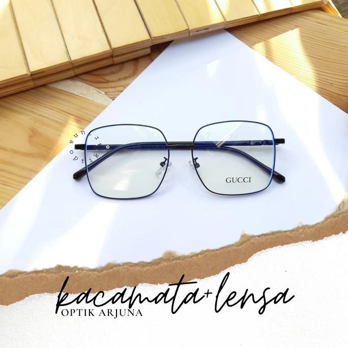 Promo Kacamata Minus Wanita/ Kacamata Wanita Model Kotak Fashion Terbaru