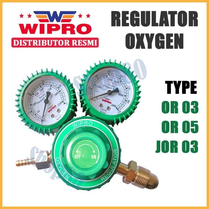WIPRO REGULATOR LAS OXYGEN DOUBLE WELDING GAS OKSIGEN OR-03 OR-05 ORIGINAL DAN TERPERCAYA
