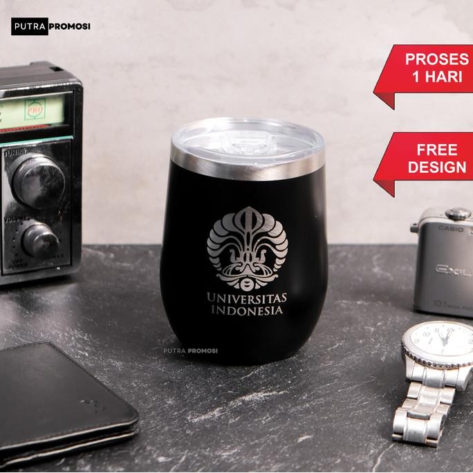 TERSEDIA Custom Mug Egg Shape Stainless Steel Mug Telur Grafir 350ML