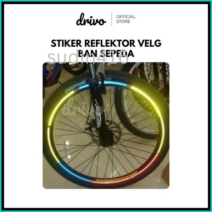 STIKER REFLEKTIF VELG BAN SEPEDA CAHAYA BERWARNA
